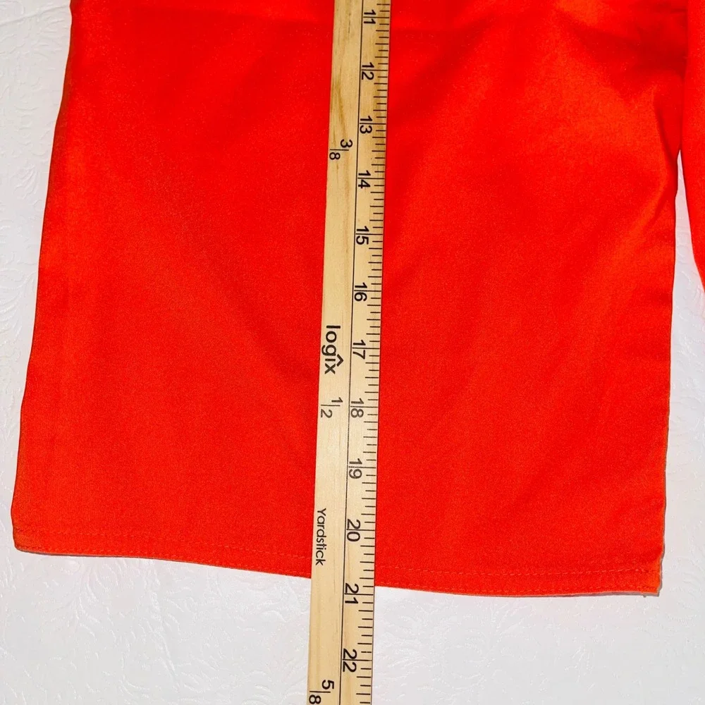 VTG Juicy Couture Women Board Shorts M Orange Y2K Varsity Logo Surf Royalty